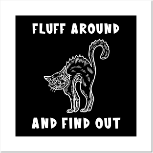 Fluff Around And Find Out Cat Posters and Art